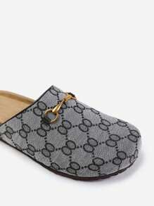 Where’s That From DUBLIN OPEN BACK SLIP ON LOAFER WITH GOLD DETAIL - Grey - View 3