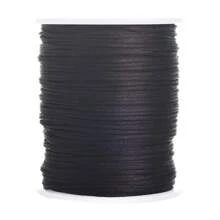 100m/Rolo Cordão Trançado de Nylon de 1,5mm para Nós Chineses, Acabamento, Fabricação de Joias, Pulseiras e Colares