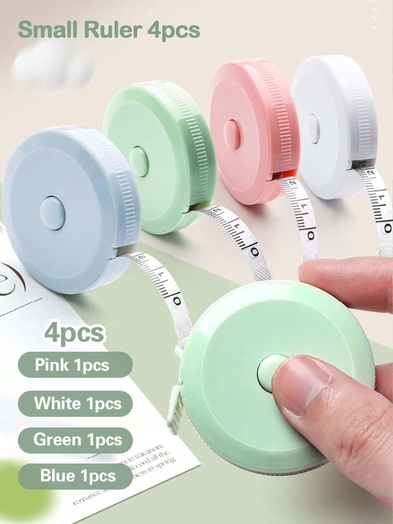 Mini Basic Tape Measure 4pcs 1.5m Mini Measuring Tape, Soft And Portable Tape Measure For ...