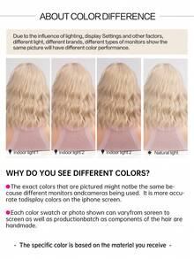Blonde Bob Wigs For Women Curly Wavy Wigs With Bangs Short Heat Resistant Synthetic Wigs For Party Costume Daily Wear Colorful Wigs - 金色 - 查看 7