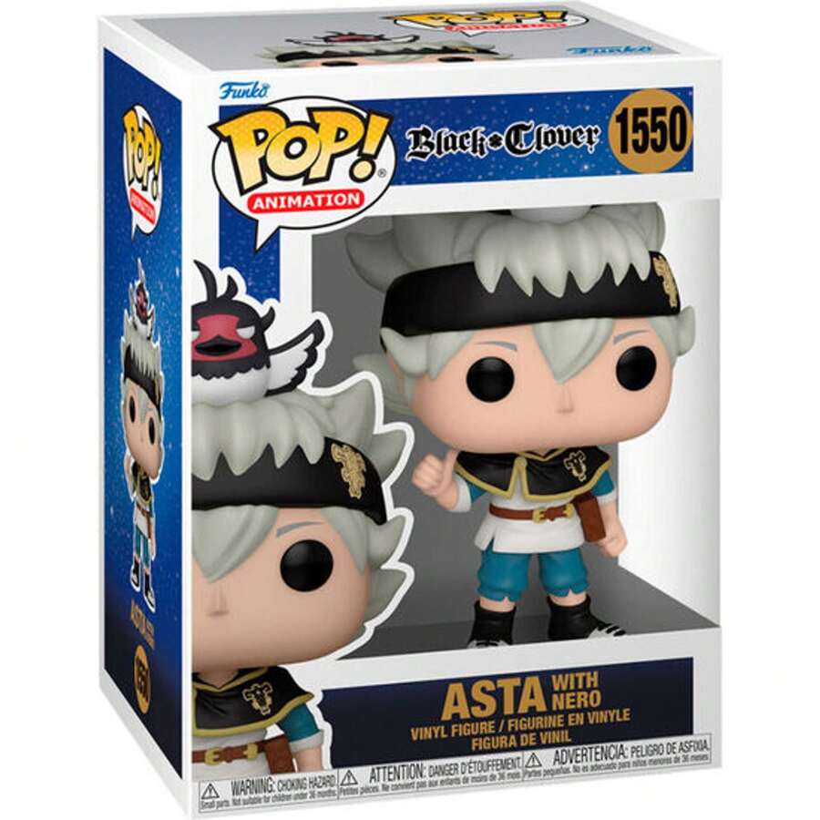 FIGURA POP BLACK CLOVER ASTA - Funko Pop Coleccionable de Edición Limitada - Funko Pop Diseño detallado y Realista - Funko Pop Ideal para Regalo - Funko Pop Gran Variedad de Personajes - Multicolor - Ver 1