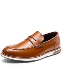 Men's Classic Penny Loafer Dress Slip-On Shoes With Comfortable Fit And Long-Lasting Vegan Leather