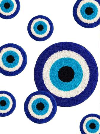 1pc Eye Design Embroidered Patch, DIY Embroidery Sticker, Sewing Supplies