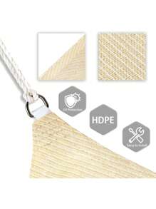 Toldo de sombra de 3 lados - Transpirable, resistente a los rayos UV, durable para exteriores