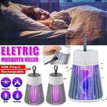 Electric Mosquito Killer Lamp Insect Catcher Fly Bug Zapper Trap LED UV Mozzie - White - View 1