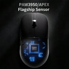 AJAZZ AJ159 APEX Gaming Mouse PAW3950 High Sensitivity Wireless Tri-Mode Lightweight With Docking Charger - Blue - View 7