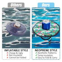 Drink Floats For Swimming Pool - Fit 2.75in Dia. Can Glasses Floating Drink Holder With Lanyard, Large Size Neoprene Cup Floaties For Adults Pool Party Lake Boat Water Fun - Multicolor - View 6