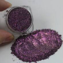 天然黑色底色紫色蓝色粉色闪光变色龙粉适用于美甲环氧树脂沐浴球蜡烛香皂唇彩粘液荧光笔