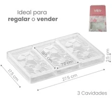 Molde Para Chocolates  De Policarbonato Herramientas de fondant, Molde Profesional De Chocolate, Ideal Para Profesionales o Casero. - Grietas - Ver 5