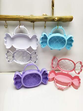 Candy Shape Jewelry Organizer Box, Wedding Favor Gift Box, Jewelry, Hair Ties, Makeup Sponge Storage Organizer Wedding