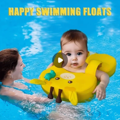 Non-Inflatable Baby Swimming Ring, Baby Swimming Float For Infants And Toddlers Aged 6-36 Months