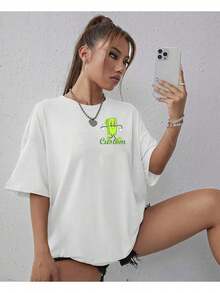 Basic T-Shirt Style More Run More Money Fashion Streetwear Tumblr - White - View 4