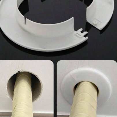 Wall Hole Decoration Cover, Air Conditioning Hole Decorative Cover, Hole Sealing Cover, A/C Hole Cover, With Cover, Concealment