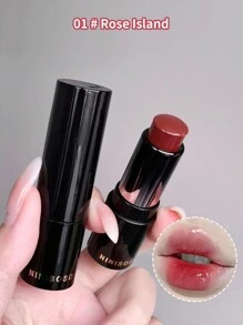 1 件装哑光唇膏，外观自然，持久，不干燥，亮泽，日常使用 - 玫瑰紅 - 查看 1