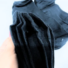 Kit 12 Pairs Of Boys Socket/Youth Socks Plain Black And Printed Short Tube Socks