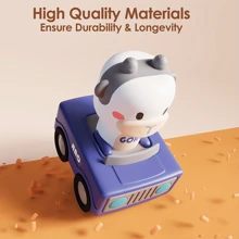 Jouets de voitures de course d'animaux, set de véhicules de jeu, jouets de voitures à friction. Voitures-jouets parfaits en cadeau pour les garçons et les filles, jouets pour garçons, voitures-jouets, activités de conduite de voitures, voitures-jouets pour bébés, rentrée des classes