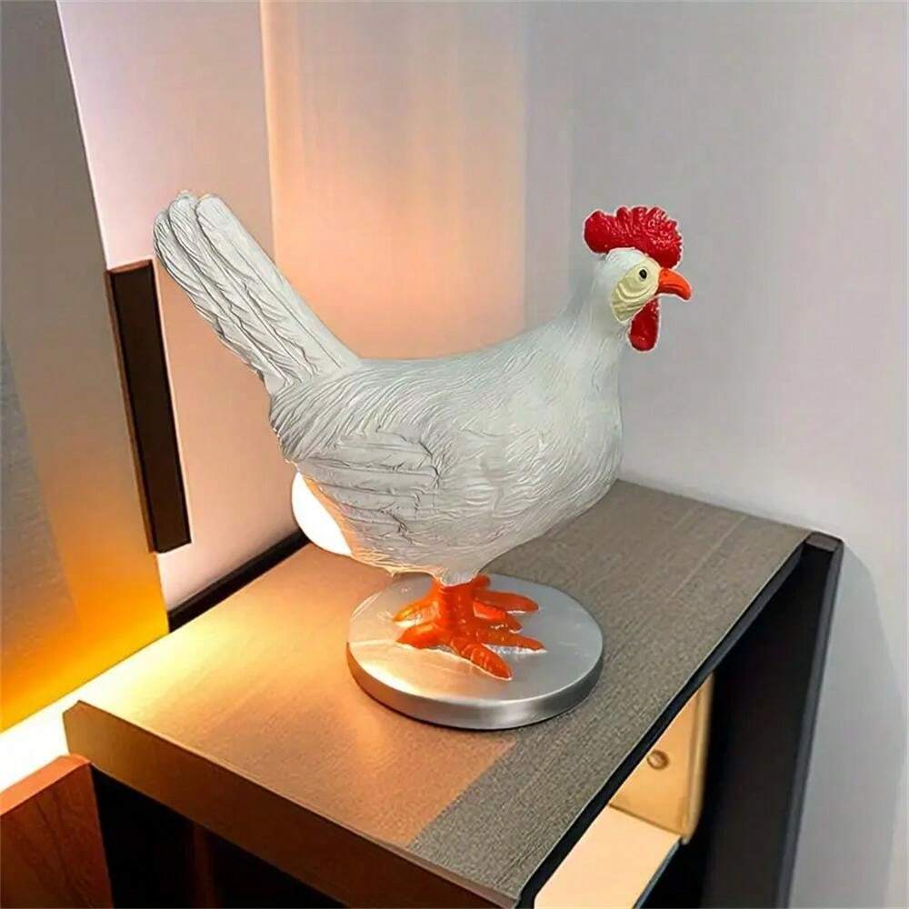 Lampe De Chevet Ours Shabby 42cm - Déco Maison Campagne, Style Animaux, Lumière E27