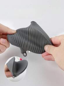 1 Máy Tính Lò Nướng Mini Găng Tay Silicon Chịu Nhiệt Nấu Ăn Kẹp Mitts Potholder Cho Nhà Bếp Nấu Ăn & Làm Bánh - Xám - Xem 4