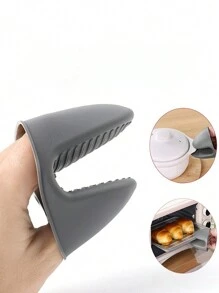 1 Máy Tính Lò Nướng Mini Găng Tay Silicon Chịu Nhiệt Nấu Ăn Kẹp Mitts Potholder Cho Nhà Bếp Nấu Ăn & Làm Bánh - Xám - Xem 3