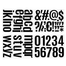 4/6 Stücke/Set wasserfeste Vinyl Buchstaben & Zahlen Aufkleber, 10 cm groß Groß- & Kleinbuchstaben, Symbole, Zahlen Aufkleber (Kombi 12 Stücke Schwarz + Weiß), für Schuldekoration, Heimdekoration, Briefkasten, Regale, Beschriftung, verwendbar auf Briefkasten, Fahrrad, Auto, Fenster, Tür, Schilder, Adresszahlen, Fahrzeug, Heimdekoration, Schulsachen