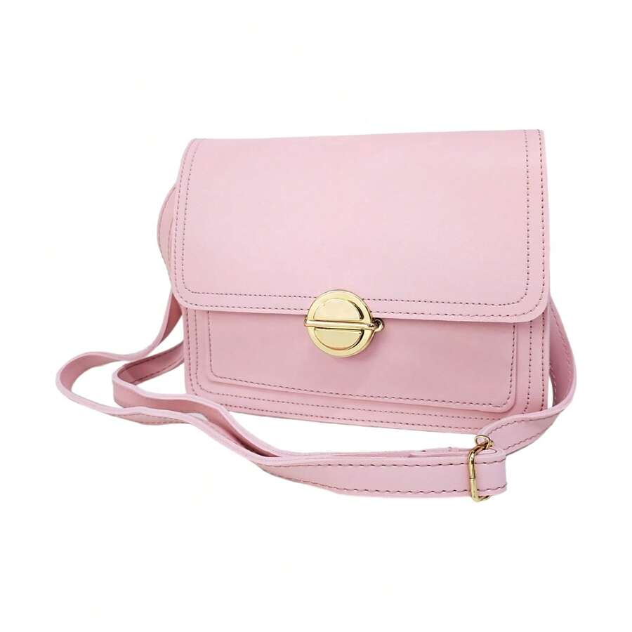 Women's Crossbody Bag Synthetic Small Crossbody Bag - Màu hồng gỉ - Xem 1