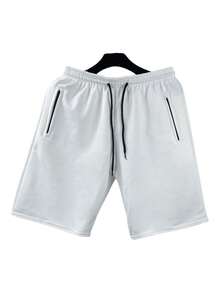 KIT 4 Adult Men's Sweatshirt Shorts With Zipper Bags - Màu be - Xem 4