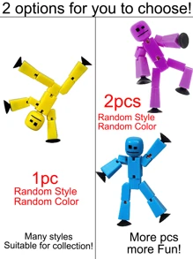 Action Figures Toy With Sucker (3 Options) Cozmo Fingerbot, Toys Click Bots Stop Motion Toys Stick Figures Stick Man Toy - Multicolor - View 2