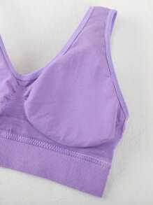 4pcs/Set Women's Sports Bra Racerback Yoga Fitness Running Padded Bras, Lingerie
