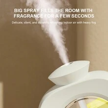 FoBianJie 芳香疗法机 - 自动香水喷雾器 - 快速高效的香味扩散，安静运行 - 持久清新和除臭，适用于家庭、办公室和浴室 - 时尚壁挂式设计，USB 充电，一键式操作 - 多香味 - 查看 7