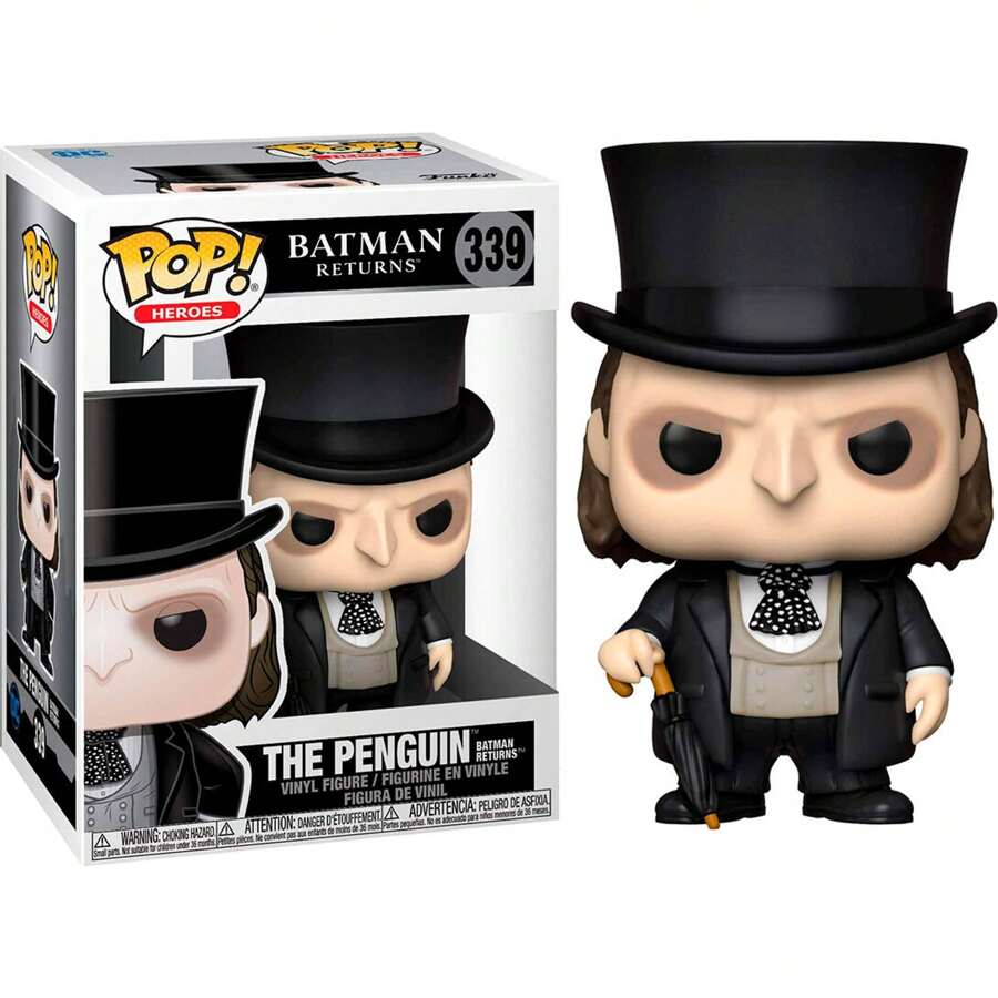 POP FIGURE DC COMICS BATMAN RETURNS PENGUIN - Limited Edition Collectible Funko Pop - Funko Pop Detailed And Realistic Design - Funko Pop Ideal For Gift - Funko Pop Great Variety Of Characters - Multicolor - View 1
