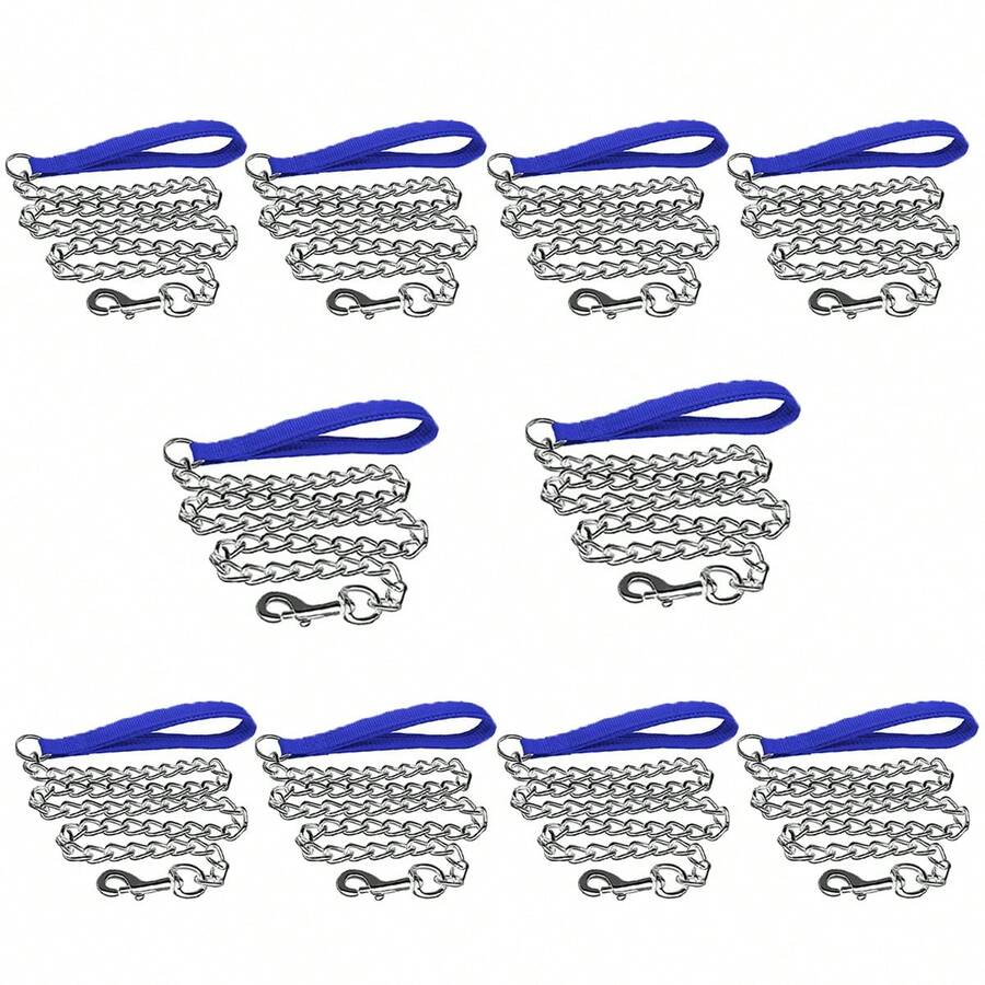 Dog Chain Pet Animals Guide 2.0mmx120cm Kit 10 Units Walk Walk Training Outdoors Domestic Pets - Nhiều màu - Xem 1