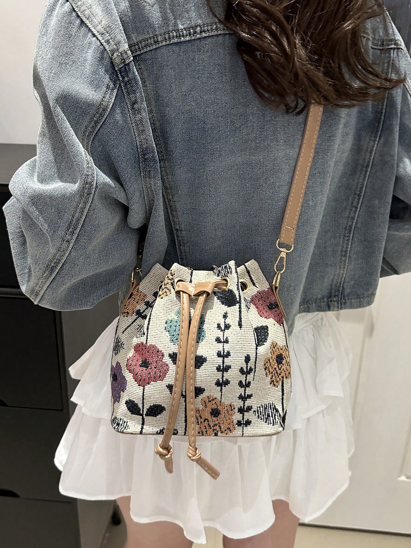 حقيبة كتف صغيرة على الطراز الصيني الجديدة، حقيبة ك...