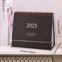 MU XIAO 2024-2025 年小型台历，2024 年 7 月至 2025 年 12 月每月桌面日历 - 18 个月主题设计，立式翻页台历，适用于家庭办公室学校返校、返校、学校用品 - 均碼 - 查看 2