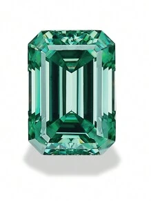 1 pieza Diamante suelto de moissanite verde de alta calidad con forma asimétrica VVS apto para montaje de joyas, aretes