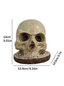 1 件创意骷髅形厨房刀架，树脂装饰，适用于恐怖主题节日万圣节装饰 - 彩色 - 查看 3