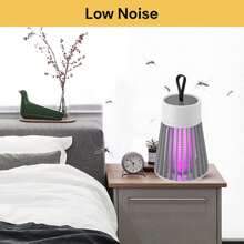Electric Mosquito Killer Lamp Insect Catcher Fly Bug Zapper Trap LED UV Mozzie - White - View 6