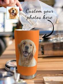 Cốc thép không gỉ cách nhiệt tùy chỉnh 20 Oz, chống rò rỉ, hoàn hảo để đựng cốc, hoàn hảo cho mọi mùa, lý tưởng cho cắm trại, du lịch, quà tặng Lễ Tạ ơn 1 Đa năng, dễ vệ sinh, có thể tái sử dụng, thép không gỉ tinh tế, phong cách, chất lượng cao, đơn giản, nhiều màu sắc - Kiểu nắp kéo đẩy 3 - Xem 4