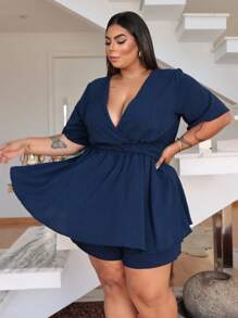 Short Romper Short Skirt Plus Size Fits From 46 To 54 - 船用測控儀 - 查看 4