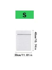 Laundry Bags Set For Delicate Apparel - Non-Woven Fabric Elongated Wash Bags With Zipper Closure - Thickened Mesh For Machine Washing Protection Of Underwear And Bras, Polyester Mesh Laundry Bag, Minimalist Travel Laundry Bag For Home, Mesh Laundry Bags Set, Washing Bags For Socks, Separated Cleaning, Effective Protection Of Clothing From Damage, Mesh Laundry Bag, White Polyester Washing Machine Laundry Bag For Bathroomorganization And Storage Organizer Storage Containers Storage BinsLaundry BasketWashing Machine Bag For LaundryDormFor Dirty And Clean Clothes - White - View 14