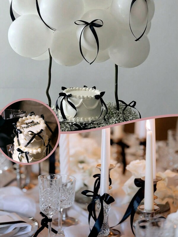 10 pièces Décoration de gâteau en forme de nœud, décoration de cuisson, convient pour la décoration de gâteaux, les cupcakes, les desserts, la cuisson, les accessoires, la décoration de banquet, décoration polyvalente en forme de nœud, Noël