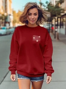 Blouse Sweatshirt Perfect Daisies Flower GOLA 1181 Fluxo FX - 紫紅色 - 查看 3