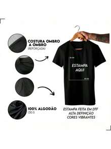 Kit 2 Basic T-Shirts Meme Monalisa Maromba Dino Zoeira Academia Training Gym - Black - View 4