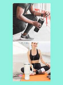 1 件硅胶杯套，隔热玻璃杯架，防滑加厚耐用通用杯盖 - 紅色 - 查看 3