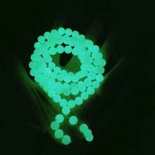 1pc (8-20mm) Hạt đàn hồi bằng đá phát sáng trong bóng tối, Vòng tay pha lê Fluorite, Vòng tay màu xanh đậm phát sáng, Đá pha lê Luân xa năng lượng chữa bệnh, Rất thích hợp cho vòng cổ vòng tay, Quà tặng ngày lễ nam và nữ, Quà tặng pha lê, Quà tặng ngày lễ. - vòng tay 108 miếng - Xem 5