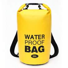 20L 便携式防水袋，PVC 和网眼面料，防水背包，大容量，适合户外运动、游泳