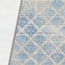 36pcs 6"X6" Vintage Blue Paper Pad Pattern Art Papers For Gift Album Art Decorative Craft Paper, Watercolor DIY, Retro Decoration, Printing Card Making Gifts Packing Decoration Back To School