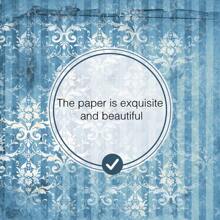 36pcs 6"X6" Vintage Blue Paper Pad Pattern Art Papers For Gift Album Art Decorative Craft Paper, Watercolor DIY, Retro Decoration, Printing Card Making Gifts Packing Decoration Back To School