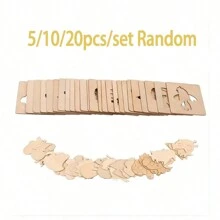 5/10/20pcs 20 Reusable Wooden Drawing Stencils For DIY Painting And Crafts - Perfect Gift For Birthdays, Christmas, Halloween, And Easter,Gift For Kids,Back To School - Multicolor - View 12