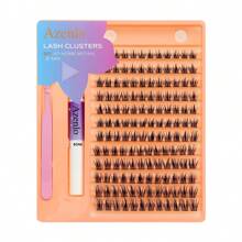 Azenlo 簇状假睫毛，144根单根睫毛，睫毛嫁接，DIY睫毛嫁接，细带粗茎睫毛簇，含涂抹器、胶水和定型液，10-16mm混合长度C型卷翘睫毛簇套装，假睫毛 - 白色 - 查看 11