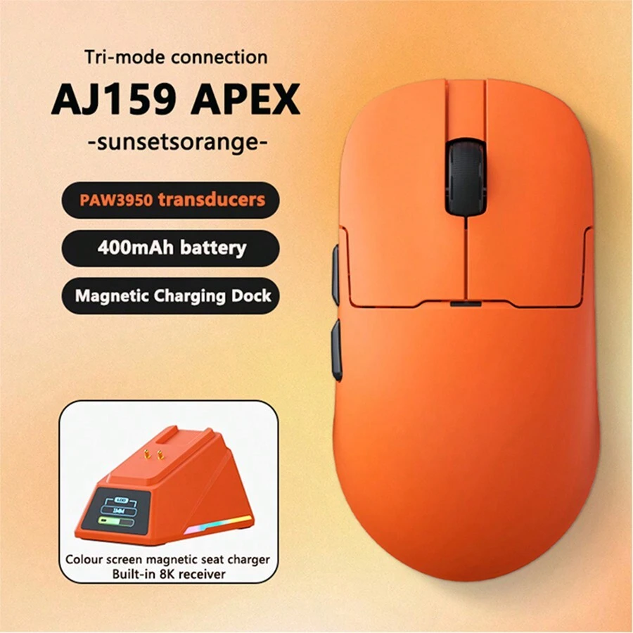 AJAZZ AJ159 APEX Gaming Mouse PAW3950 High Sensitivity Wireless Tri ...